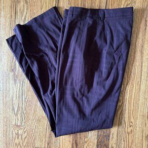Burberry London burgundy dress pants. Size UK 14.